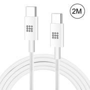 Cavo dati di ricarica rapida HAWEEL 25 W 3 A Type-C / USB-C a Type-C / USB-C PD, lunghezza: 2 m, Type-C to Type-C 2m