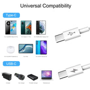 Cavo dati di ricarica rapida HAWEEL 25 W 3 A Type-C / USB-C a Type-C / USB-C PD, lunghezza: 2 m, Type-C to Type-C 2m