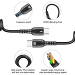 HAWEEL Cavo ricarica rapida USB-C 1,5 m 5A