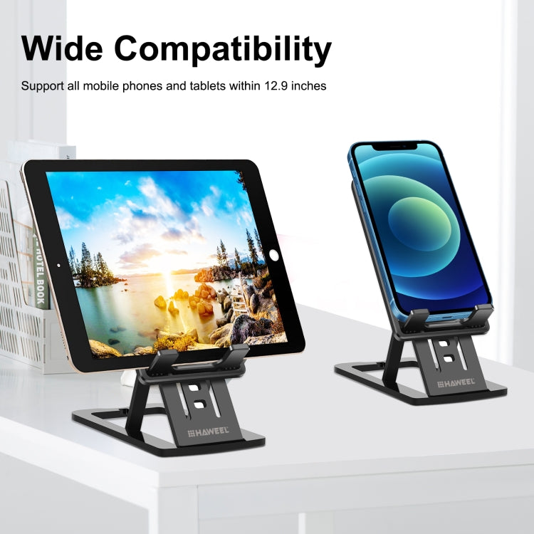 HAWEEL Adjustable Foldable Portable Live Broadcast Tabletop Plastic Stand, Plastic