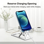 Supporto da tavolo pieghevole per smartphone e tablet fino a 12"