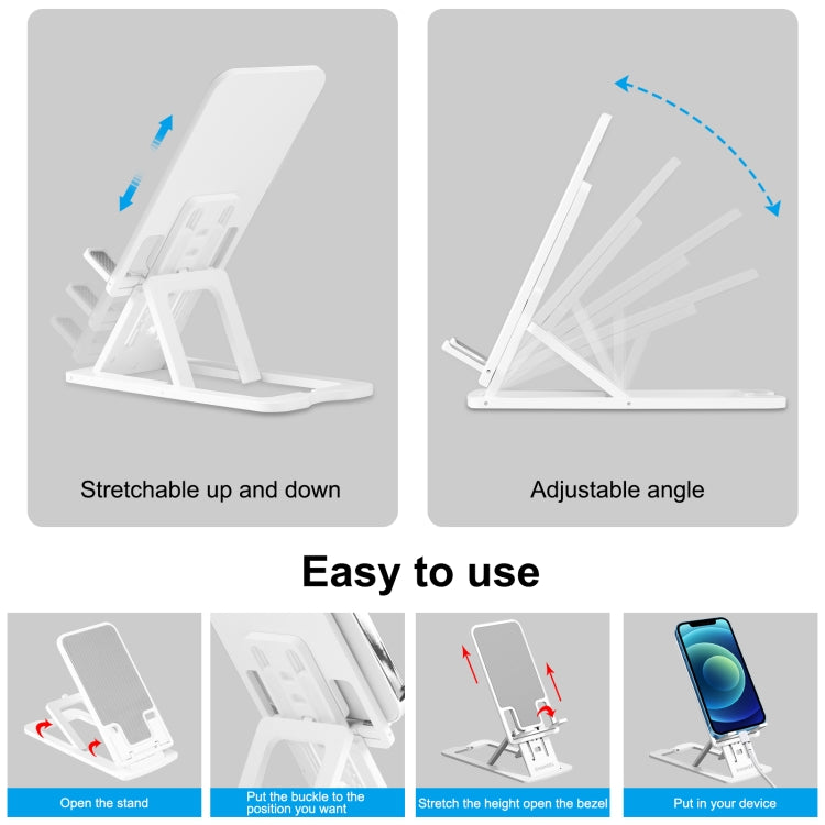 Supporto da tavolo pieghevole per smartphone e tablet fino a 12"