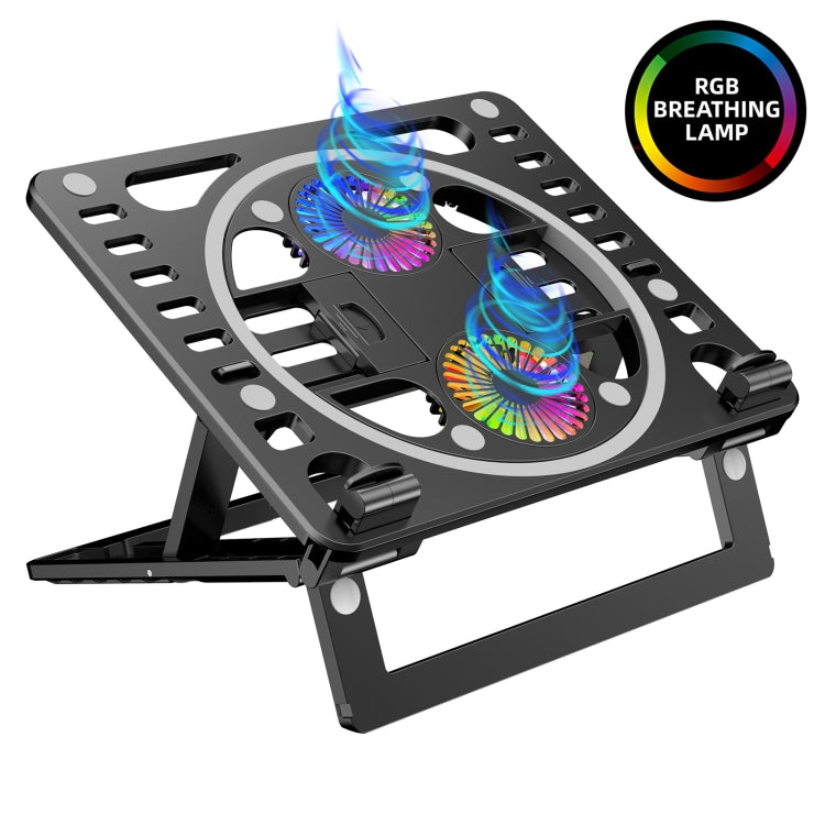 Supporto da scrivania per dispositivo di raffreddamento per laptop RGB HAWEEL Gaming
