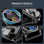Supporto da scrivania con raffreddamento RGB per laptop