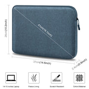 Borsa per valigetta con cerniera per custodia per laptop da 15 pollici HAWEEL per laptop da 14-15 pollici, For 14-15 inch Laptop