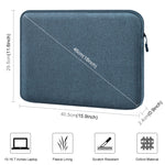 Borsa per valigetta con cerniera per custodia per laptop da 16 pollici HAWEEL per laptop da 15-16,7 pollici, For 15-16.7 inch Laptop