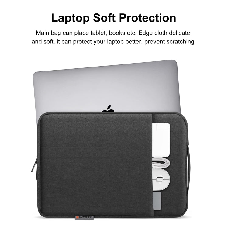 Custodia per laptop HAWEEL con cerniera Borsa per valigetta con maniglia per laptop da 12,5-13,5 pollici, For 12.5-13.5 inch Laptop (with Handle)