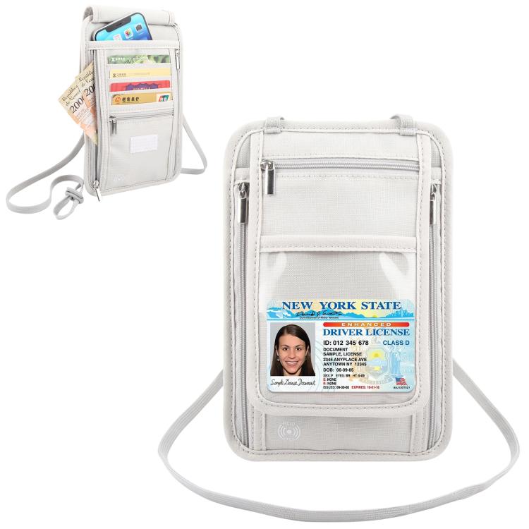 HAWEEL Portafoglio da collo per passaporto, organizer per documenti, porta carte di credito, Neck Pouch