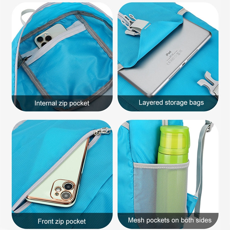 Zaino pieghevole portatile da trekking HAWEEL Borsa a tracolla di grande capacità, Large Capacity Backpack