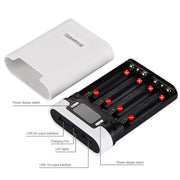 HAWEEL Power Bank 10000mAh DIY 4 x 18650