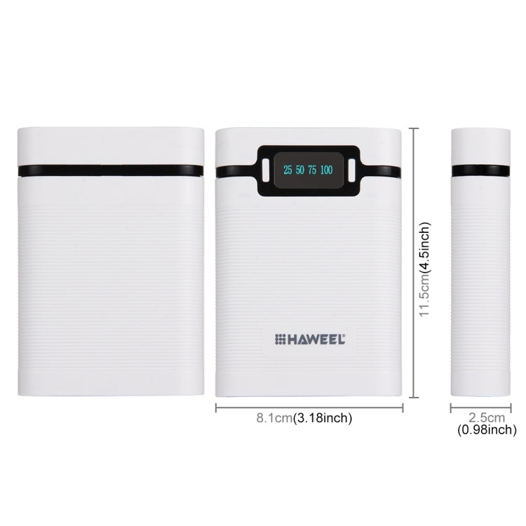 Power Bank HAWEEL 10000mAh per batterie 18650