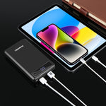Custodia power bank 6 x 18650 con ricarica rapida 24W
