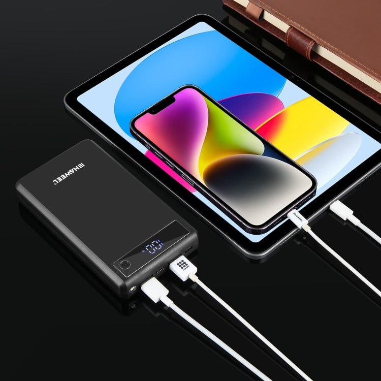 Custodia power bank 6 x 18650 con ricarica rapida 24W