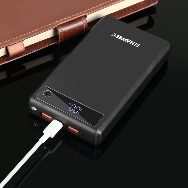Custodia power bank 6 x 18650 con ricarica rapida 24W
