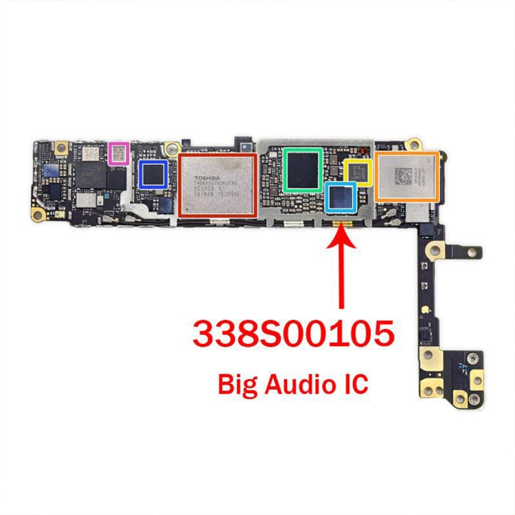 Big Audio IC 338S00105 per iPhone 7 Plus / 7 / 6s Plus / 6, For 7 Plus & 7 / 6s Plus & 6