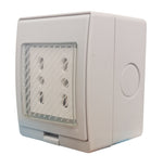 Box stagno da parete IP55 con 2 prese 10-16A E6190 8053323556114