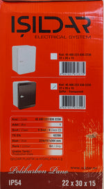 Scatola di distribuzione da parete con porta trasparente 30x22x15 Vito 8697901978556 ISI-454002233302233 EL386