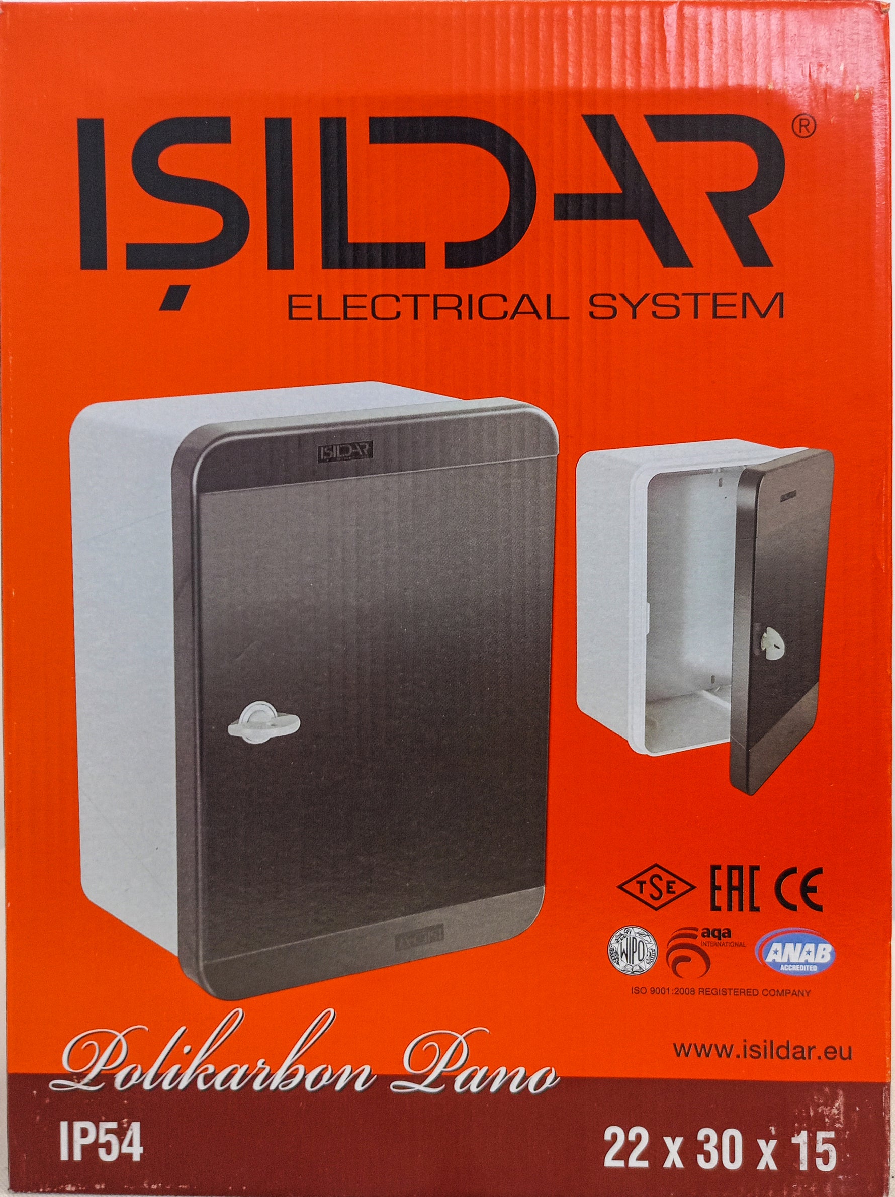 Scatola di distribuzione da parete con porta trasparente 30x22x15 Vito 8697901978556 ISI-454002233302233 EL386