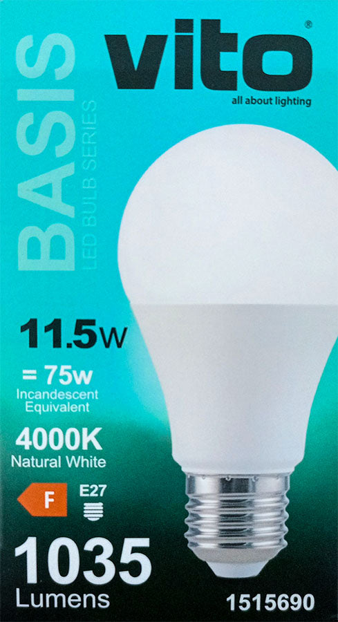 Lampadina LED E27 11,5W 1035Lm 4000K luce naturale EL090 6970233839798 1515690