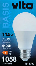 Lampadina Led E27 11,5W 1058Lm 6400K luce fredda EL055 6970233839804 1515700