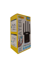 Ripetitore WiFi mini router 2.4GHz 4 antenne bianco