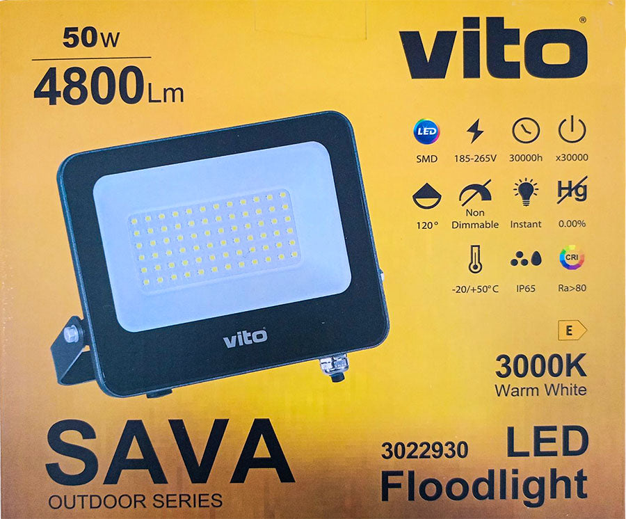 Faro LED 50W 4800Lm 3000K luce calda EL097 6972538041074 3022930