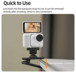Per Insta360 GO Ultra Sunnylife Clip magnetica a sgancio rapido per zaino, morsetto per action camera, supporto verticale/orizzontale, For Insta360 GO Ultra
