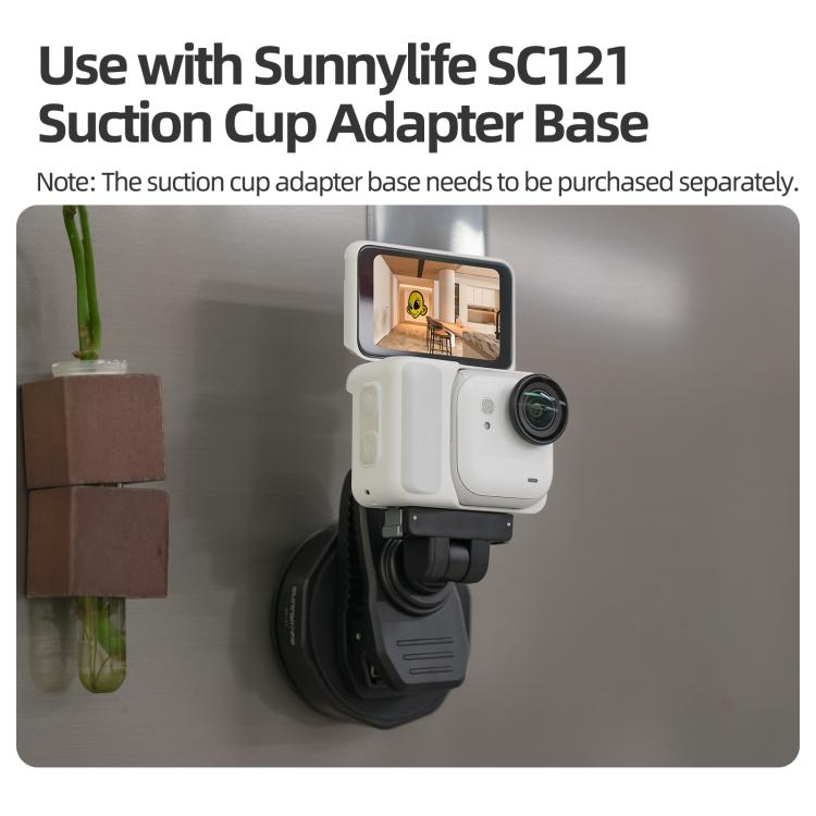 Per Insta360 GO Ultra Sunnylife Clip magnetica a sgancio rapido per zaino, morsetto per action camera, supporto verticale/orizzontale, For Insta360 GO Ultra