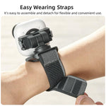 For Insta360 GO Ultra Sunnylife Magnetic Quick-Release Wrist Strap Adjustable Wristband Expansion Band Bicycle Strap Cat Collar, For Insta360 GO Ultra