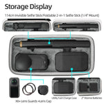 Per Insta360 X6 Sunnylife Borsa protettiva portatile con accessori essenziali, Essentials Bundle Bag