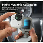 Supporto magnetico per aletta parasole auto Sunnylife per Insta360 GO Ultra, supporto per action camera con rotazione a 360° e inclinazione a 180°.