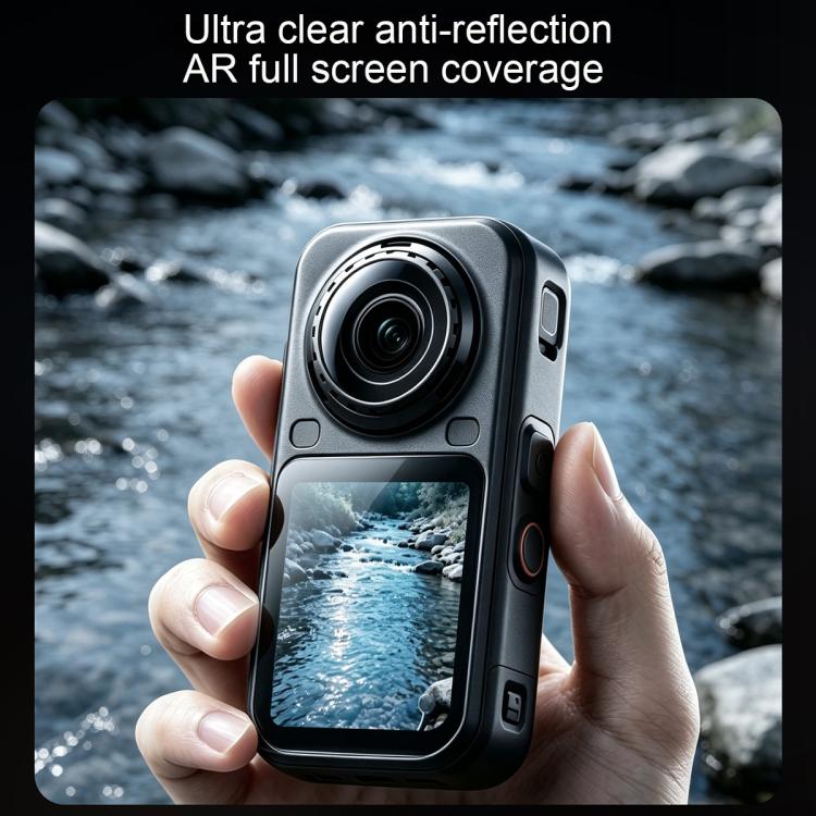 Pellicola in vetro temperato antiriflesso HD per schermo Insta360 X6 AR