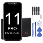 OLED Material LCD Screen and Digitizer Full Assembly with Frame for iPhone 11 Pro, For iPhone 11 Pro (GX OLED)