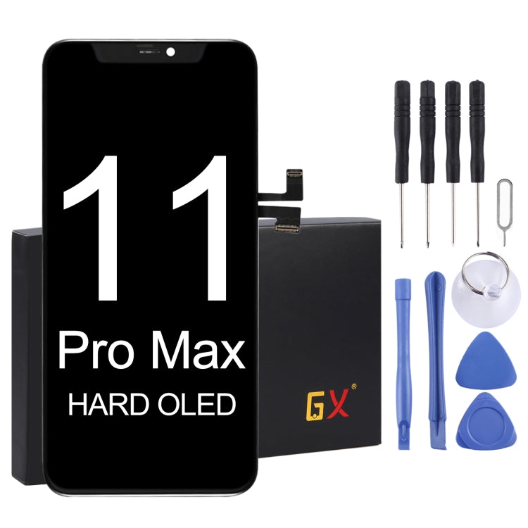 OLED Material LCD Screen and Digitizer Full Assembly with Frame for iPhone 11 Pro Max, For iPhone 11 Pro Max (GX OLED)