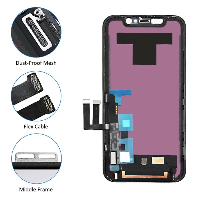 Original LCD Screen and Digitizer Complete Assembly for iPhone 11, For iPhone 11(Original)