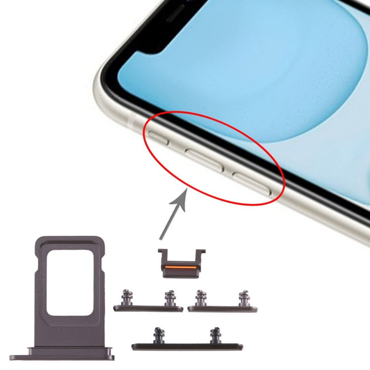 Vassoio SIM e tasto laterale per iPhone 11