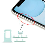 SIM card tray + side button for iPhone 11, For iPhone 11, For iPhone 11(Single card), For iPhone 11(Yellow)(Single card), For iPhone 11 (Purple)(Single card)