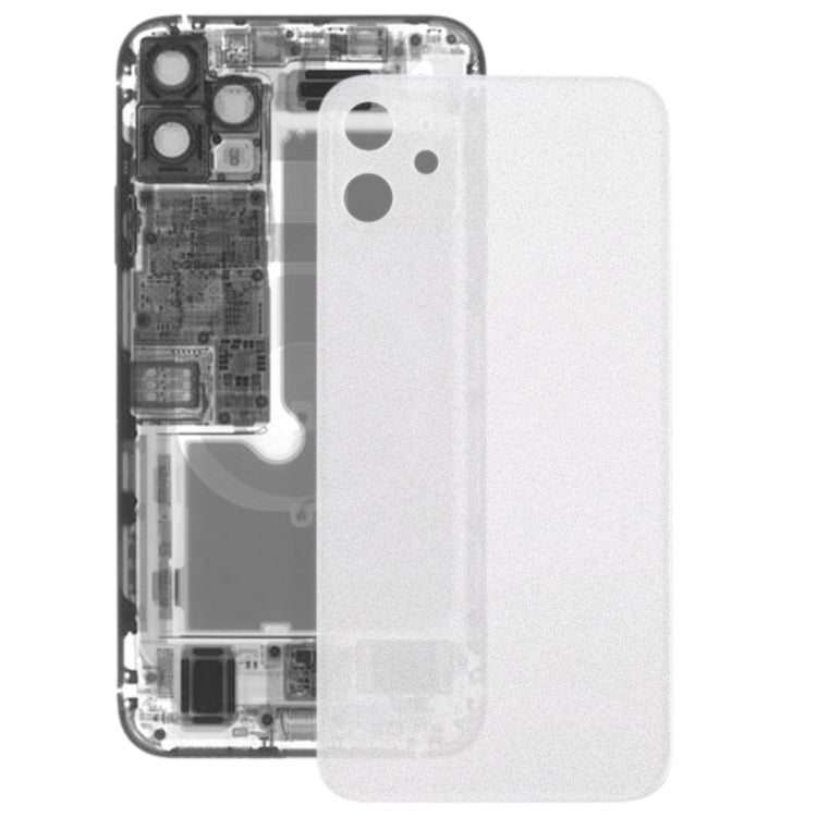 Cover posteriore della batteria in vetro smerigliato trasparente per iPhone 11, For iPhone 11