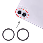 2pcs Rear Camera Glass Lens Metal Protective Ring for iPhone 11, For iPhone 11