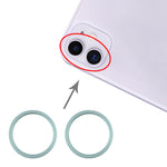 2pcs Rear Camera Glass Lens Metal Protective Ring for iPhone 11, For iPhone 11