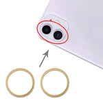 2pcs Rear Camera Glass Lens Metal Protective Ring for iPhone 11, For iPhone 11