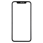Front Screen Glass Outer Lens with Frame and OCA Adhesive Optically Clear for iPhone 11, For iPhone 11 (with OCA)