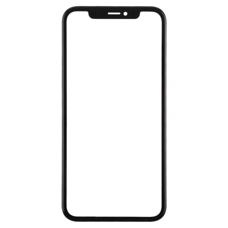 Front Screen Glass Outer Lens with Frame and OCA Adhesive Optically Clear for iPhone 11, For iPhone 11 (with OCA)