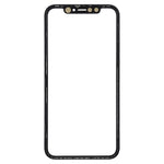 Front Screen Glass Outer Lens with Frame and OCA Adhesive Optically Clear for iPhone 11, For iPhone 11 (with OCA)