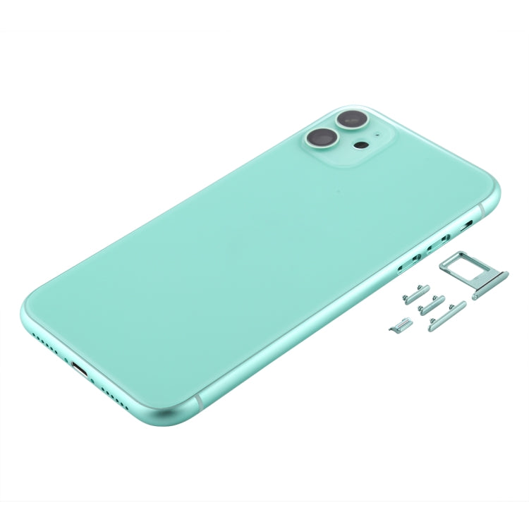 Cover posteriore con vassoio per scheda SIM, tasti laterali e obiettivo della fotocamera per iPhone 11, For iPhone11 (with Camera Lens), For iPhone 11 (Camera Lens), Back Housing Cover for11, For iPhone 11 (with Camera Lens)