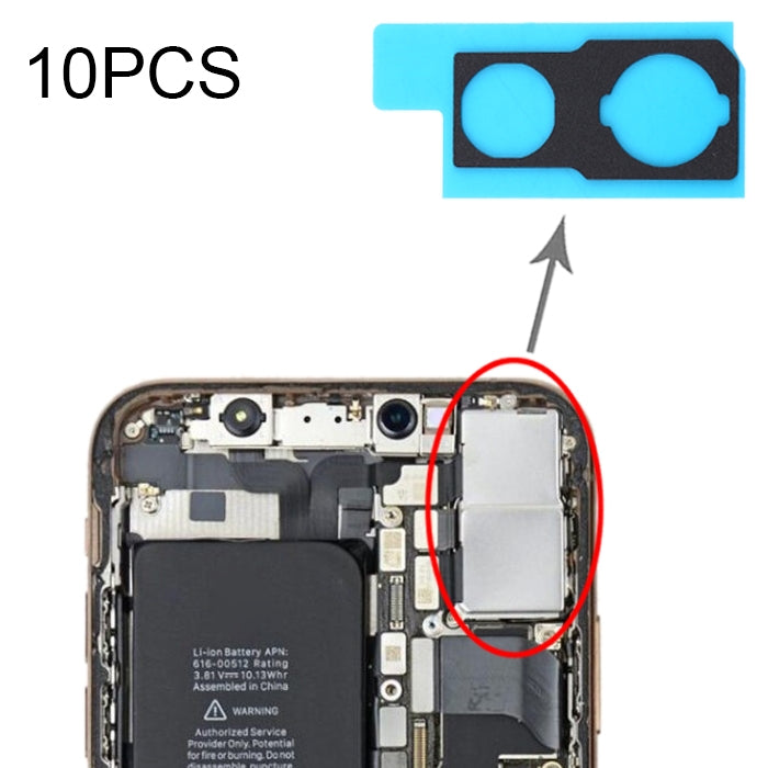 10 cuscinetti in schiuma spugna antipolvere per fotocamera posteriore per iPhone 11, For iPhone 11