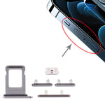 SIM Card Tray + Side Buttons for iPhone 12 Pro, For iPhone 12 Pro (Single card)