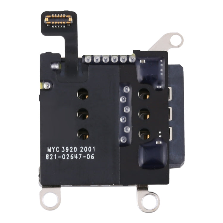 Single SIM Card Holder Socket with Flex Cable for iPhone 12/12 Pro, For iPhone 12 / 12 Pro(Single)