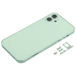 Cover posteriore con vassoio per scheda SIM, tasti laterali e obiettivo fotocamera per iPhone 12 (bianco), Back Housing Cover for 12, For iPhone 12(with SIM Card Tray), For iPhone 12(with Card Tray)