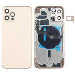 Cover posteriore della batteria (con tasti laterali, vassoio scheda, cavo flessibile di alimentazione, volume e modulo di ricarica wireless) per iPhone 12 Pro, For iPhone 12 Pro
